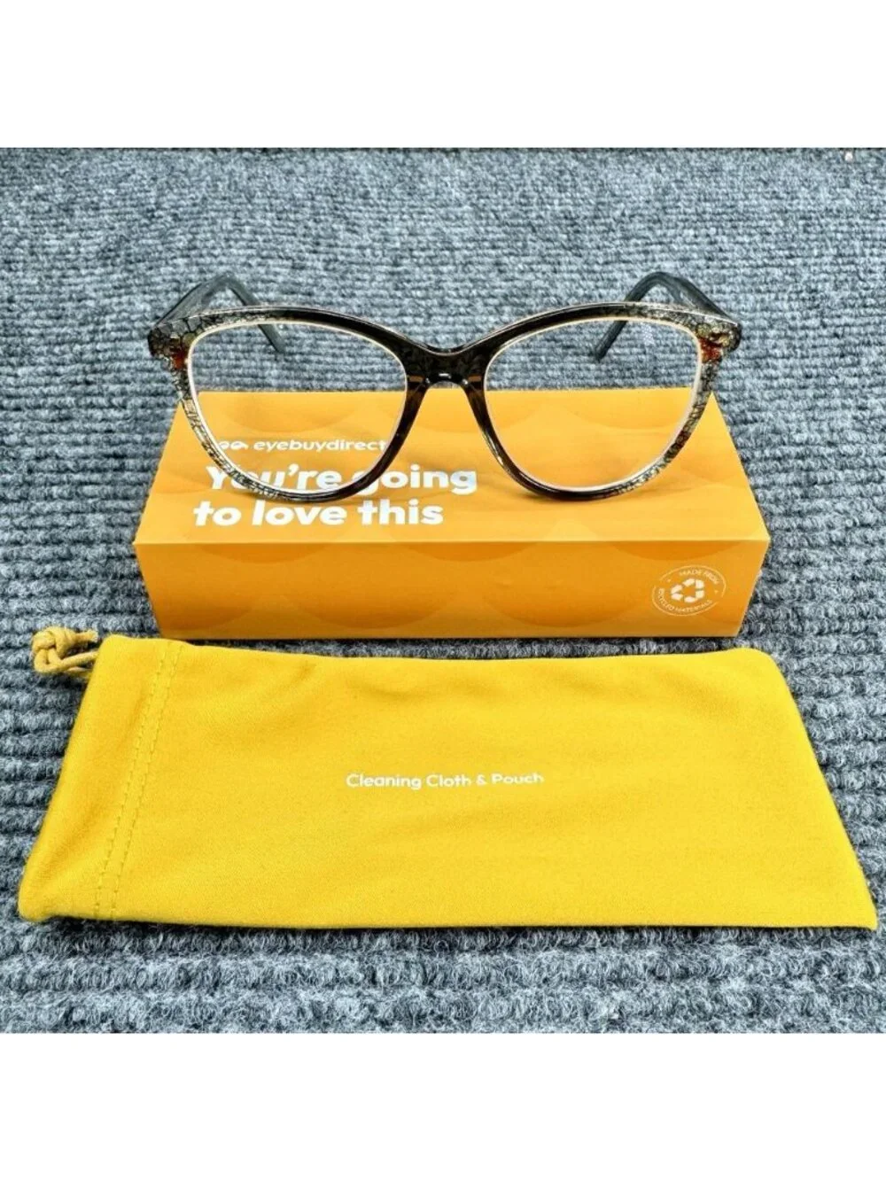 Eyebuydirect Lancet Clear Floral Cat Eye 52-16-145 C3 Eyeglasses FRAMES ONLY